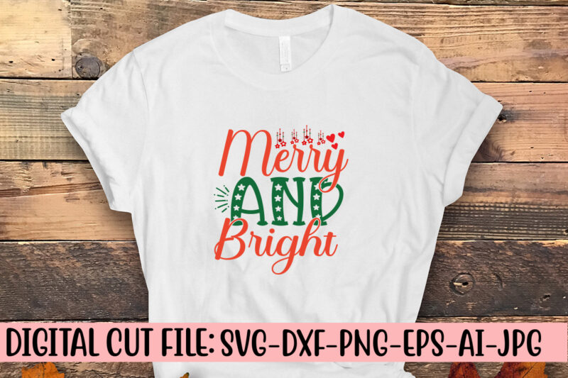 Merry And Bright SVG