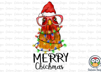 Merry Chickmas Funny Christmas PNG Sublimation t shirt designs for sale