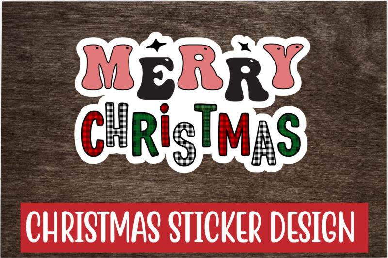 Christmas Sticker Design Bundle