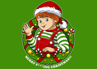 Merry Christmas Chucky t shirt designs for sale