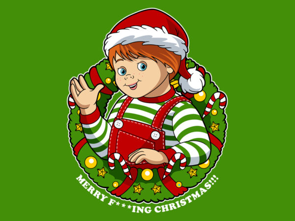 Merry christmas chucky t shirt designs for sale