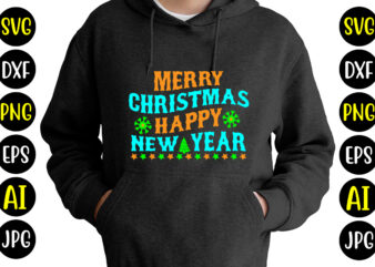 Merry Christmas Happy New Year T-shirt Design