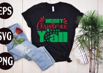 Merry Christmas y’all t shirt design, Merry Christmas y’all SVG cut file, Merry Christmas y’all SVG design, christmas svg mega bundle ,130 christmas design bundle , christmas svg bundle ,