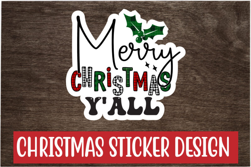 Christmas Sticker Design Bundle