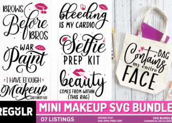 Mini Makeup svg Bundle