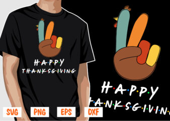 Happy Thanksgiving Shirt Print Template