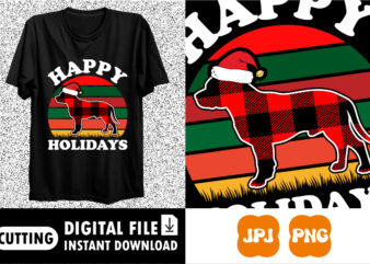 Happy holidays Merry Christmas Shirt print template
