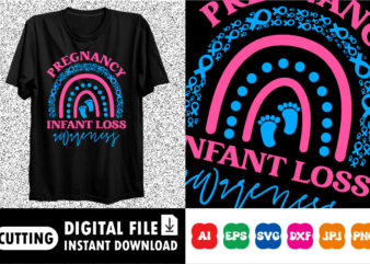 Pregnancy Infant Loss Awareness Shirt print template t shirt illustration