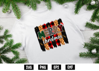 Merry Christmas Leopard Buffalo Plaid Shirt Print Template t shirt designs for sale