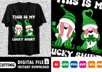 This is My Lucky saint Patrick’s day shirt print template t shirt designs for sale