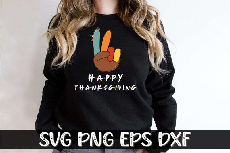 Happy Thanksgiving Shirt Print Template