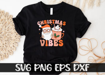 Christmas Vibes Shirt Print Template