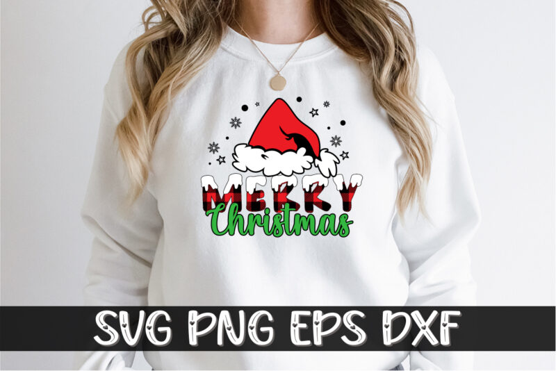 Merry Christmas Shirt Print Template