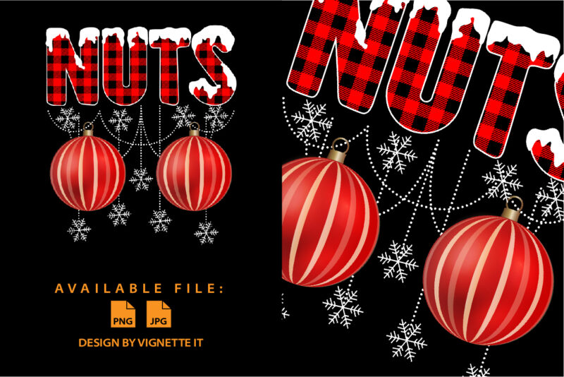 Chest Nuts Christmas shirt print template Matching Couple Chestnuts plaid pattern Merry Christmas element vector illustration Xmas holiday shirt design