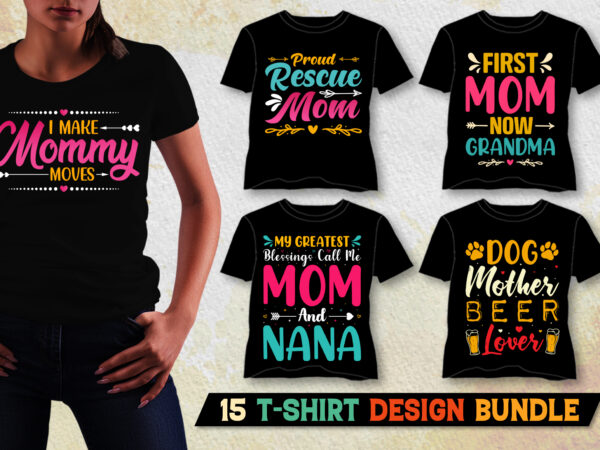 Mom t-shirt design bundle