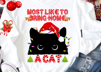 Most Likely To Bring Home A Cat Funny Cats Lovers Christmas NL t shirt designs for sale