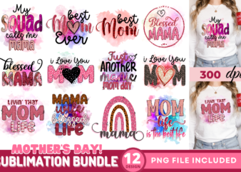 Mothers day PNG Sublimation Bundle