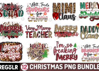 Christmas Sublimation Bundle t shirt vector file