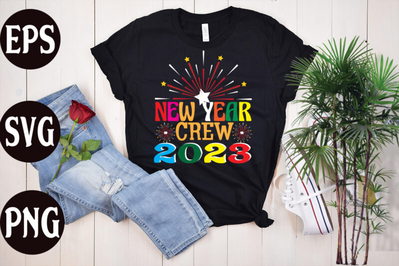 New Year Crew 2023 retro design, New Year Crew 2023 SVG design, New Year's 2023 Png, New Year Same Hot Mess Png, New Year's Sublimation Design, Retro New Year Png,