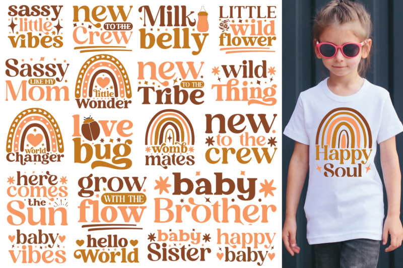 Boho Baby SVG Bundle