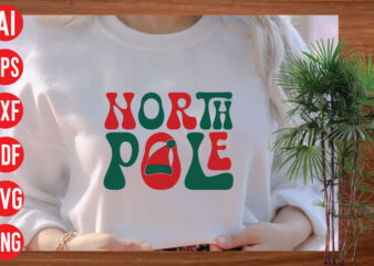 North pole retro T shirt design, North pole retro SVG cut file, North pole retro SVG design, Christmas Png, Retro Christmas Png, Leopard Christmas, Smiley Face Png, Christmas Shirt Design,