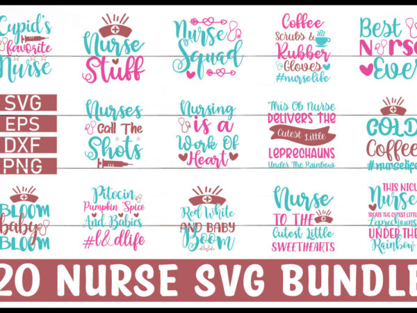 Nurse svg bundle T shirt vector artwork