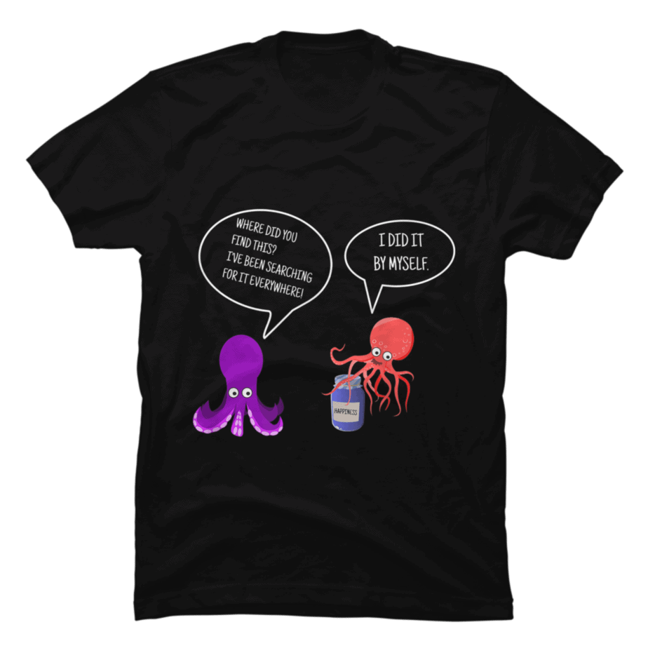 Octopus Squid Happiness Luck Awareness Life - Buy t-shirt designs