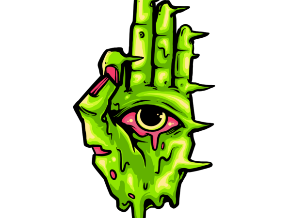 One eyes zombie t shirt design online