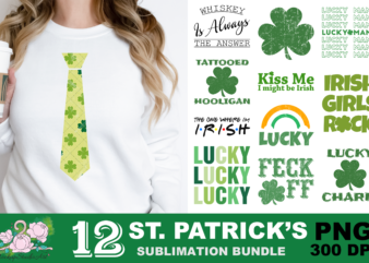 Lucky charm st patrick's day png sublimation design
