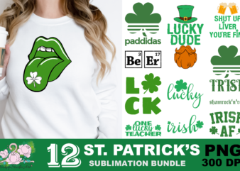 Lucky dude irish st patrick's day png sublimation design