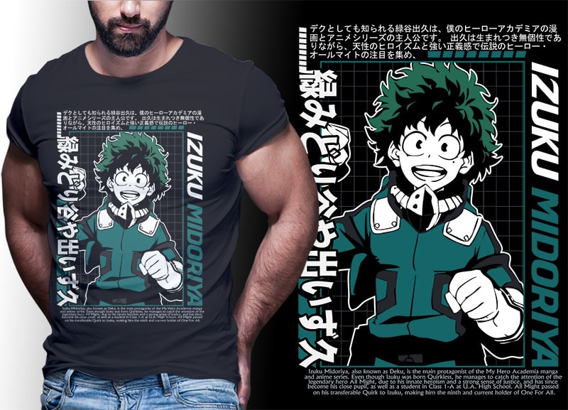 ANIME PART#5 My Hero Academia EDITION TSHIRT DESIGNS BUNDLE