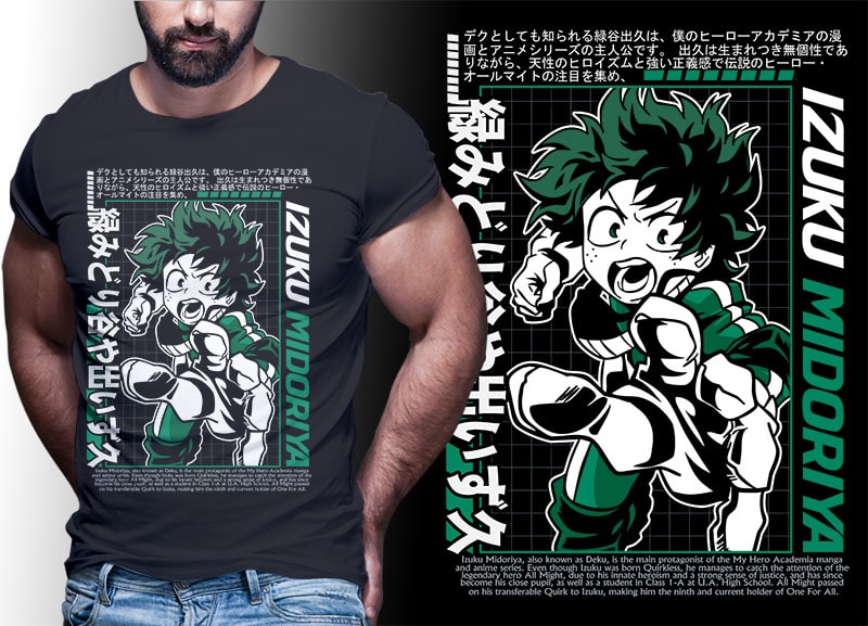 ANIME PART#5 My Hero Academia EDITION TSHIRT DESIGNS BUNDLE