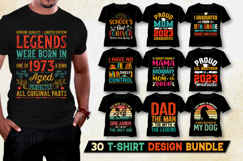 POD T-Shirt Design Bundle