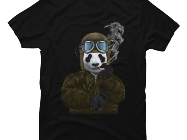 Panda Pilot - Buy t-shirt designs