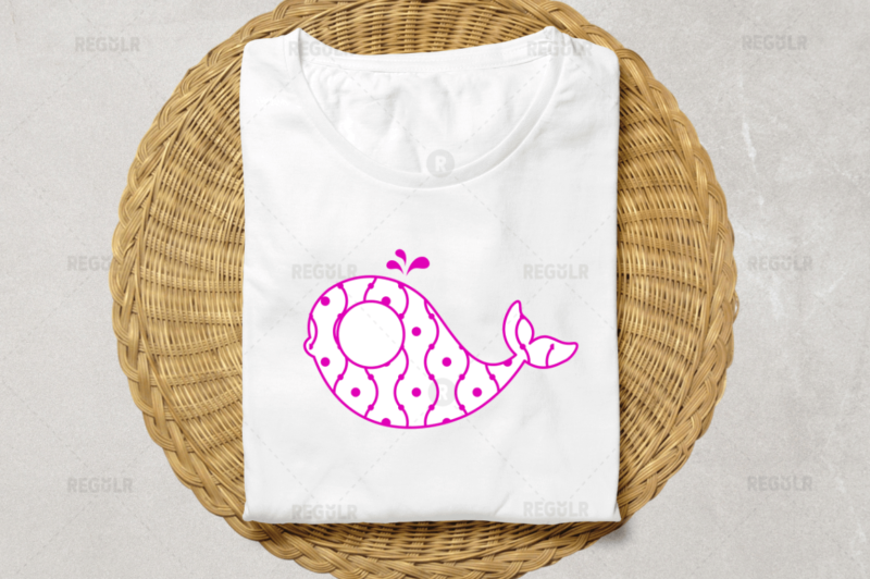 Whale Monogram SVG Bundle