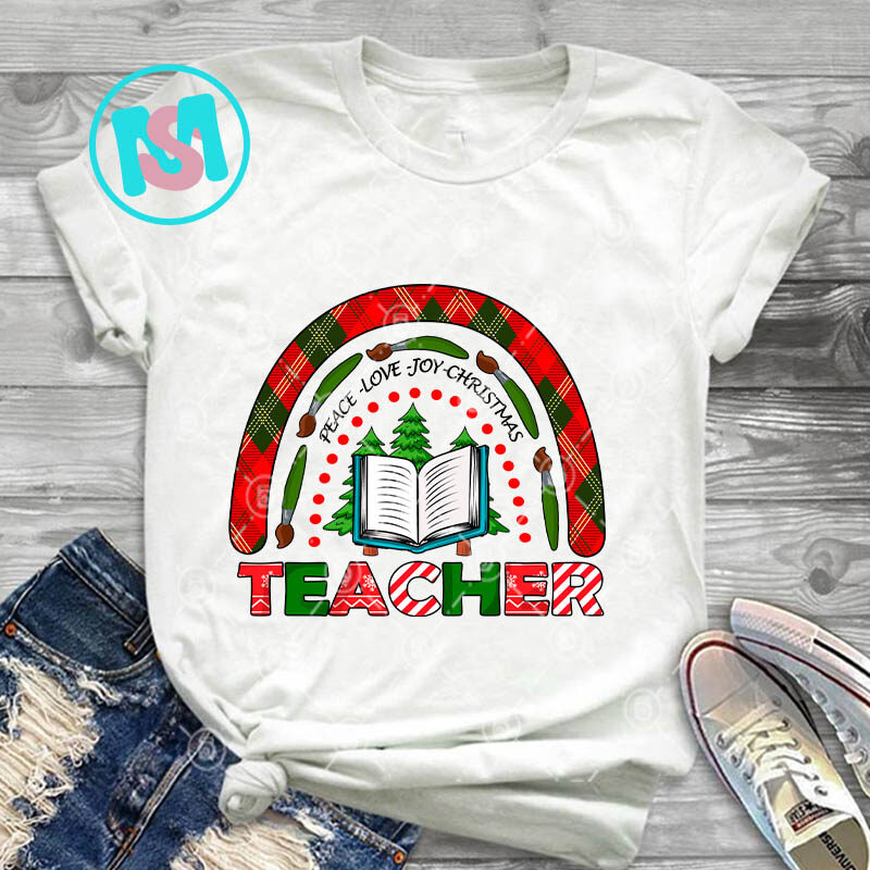 Merry Christmas Teacher part 2, Teacher PNG, Christmas Tree PNG