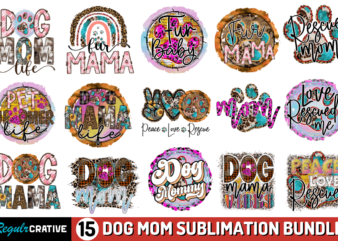 Dog Mom Sublimation Bundle