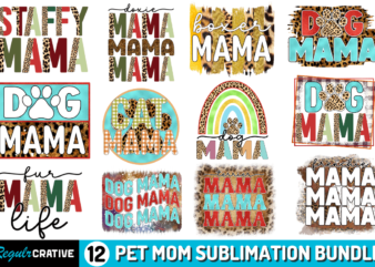 Pet Sublimation Bundle t shirt illustration