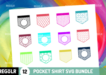 Pocket Shirt SVG Bundle