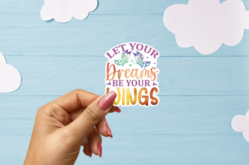 Positivity and Inspirational and sticker bundle