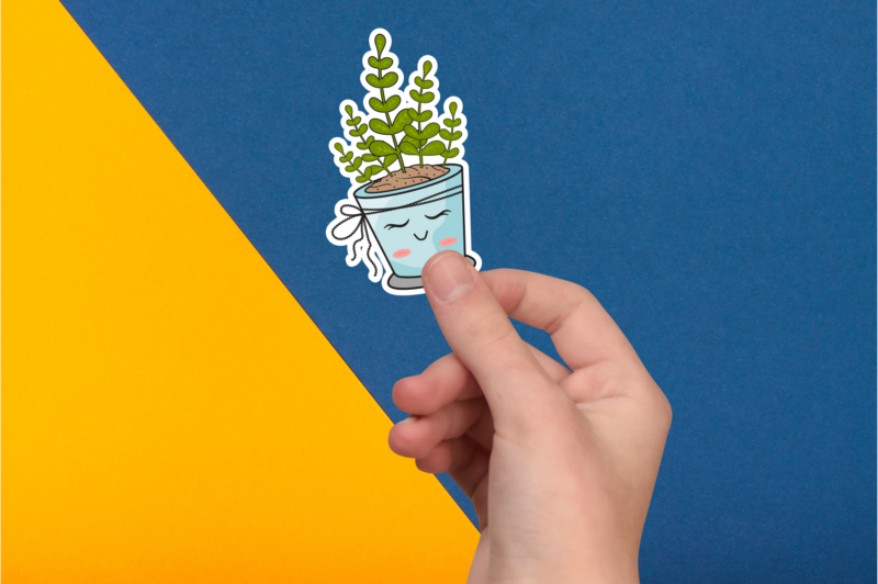 Cactus Plant Sticker Bundle