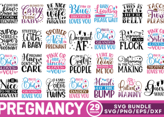 Pregnancy SVG Bundle t shirt illustration