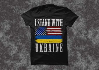 I stand with ukraine t-shirt design, ukrainian flag svg, ukraine png, i stand with ukraine svg, ukraine svg, support ukraine flag t shirt design, ukraine svg design for sale