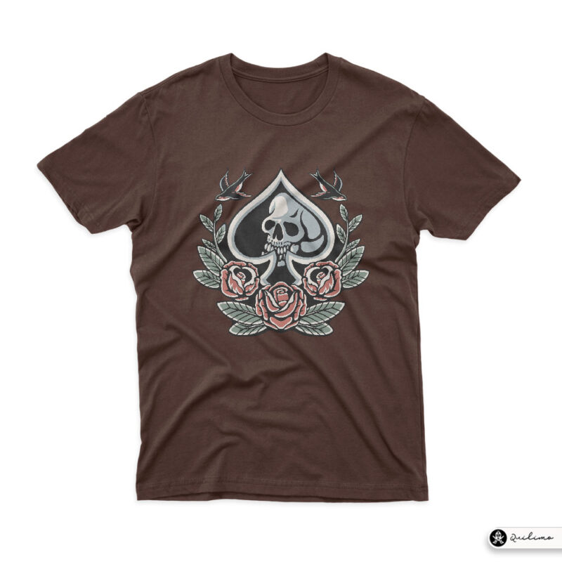 Spade and Flower - Buy t-shirt designs