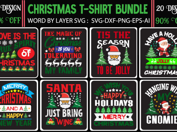 Christmas svg bundle, t-shirt design bundle,christmas t-shirt bundle , christmas vector t-shirt design , santa vector t-shirt design , christmas sublimation bundle , christmas svg mega bundle , 220 christmas