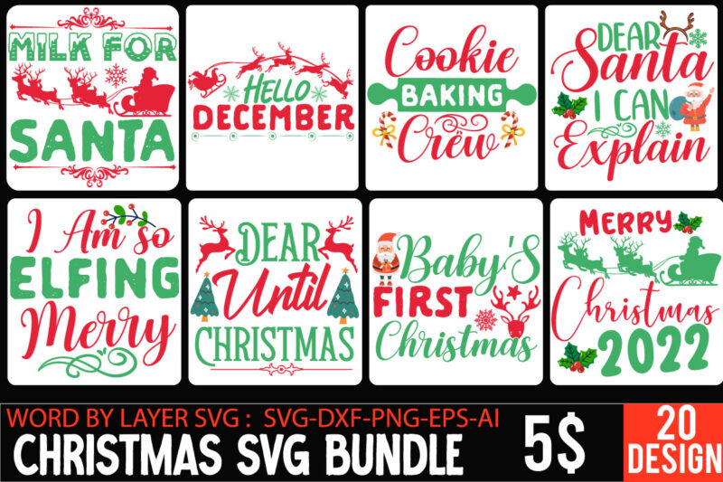 Christmas SVG Bundle T-shirt Design,Funny Christmas Svg Bundle, Christmas  Svg, Christmas Quotes Svg, Funny