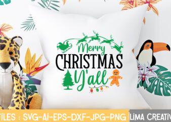 Merry Christmas Y’all T-shirt Design,Christmas SVG Bundle, Christmas SVG, Merry Christmas SVG, Christmas Ornaments svg, Winter svg, Santa svg, Funny Christmas Bundle svg Cricut CHRISTMAS SVG Bundle, CHRISTMAS Clipart, Christmas