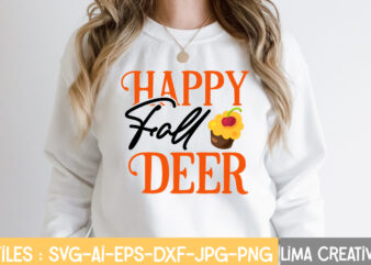 Happy Fall Deer T-shirt Design,fall t-shirt design, fall t-shirt designs, fall t shirt design ideas, cute fall t shirt designs, fall festival t shirt design ideas, fall harvest t shirt