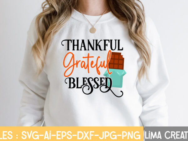 Thankful grateful blessed t-shirt design,fall t-shirt design, fall t-shirt designs, fall t shirt design ideas, cute fall t shirt designs, fall festival t shirt design ideas, fall harvest t shirt