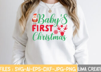 Baby’s First Christmas T-shirt Design,Funny Christmas Svg Bundle, Christmas Svg, Christmas Quotes Svg, Funny Quotes Svg, Santa Svg, Snowflake Svg, Decoration, Svg, Png, Dxf Funny Christmas SVG Bundle, Christmas sign